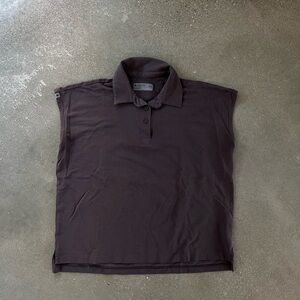 Figs Black Button Down Shirt